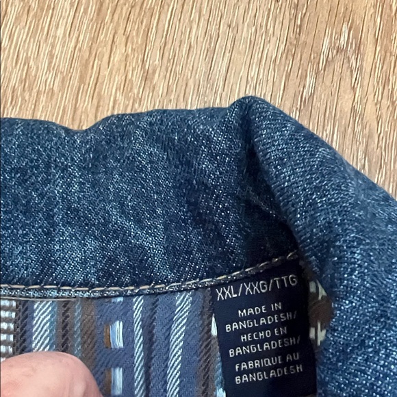 Wrangler Authentic Western Blue Denim Jacket XXL - Picture 3 of 12